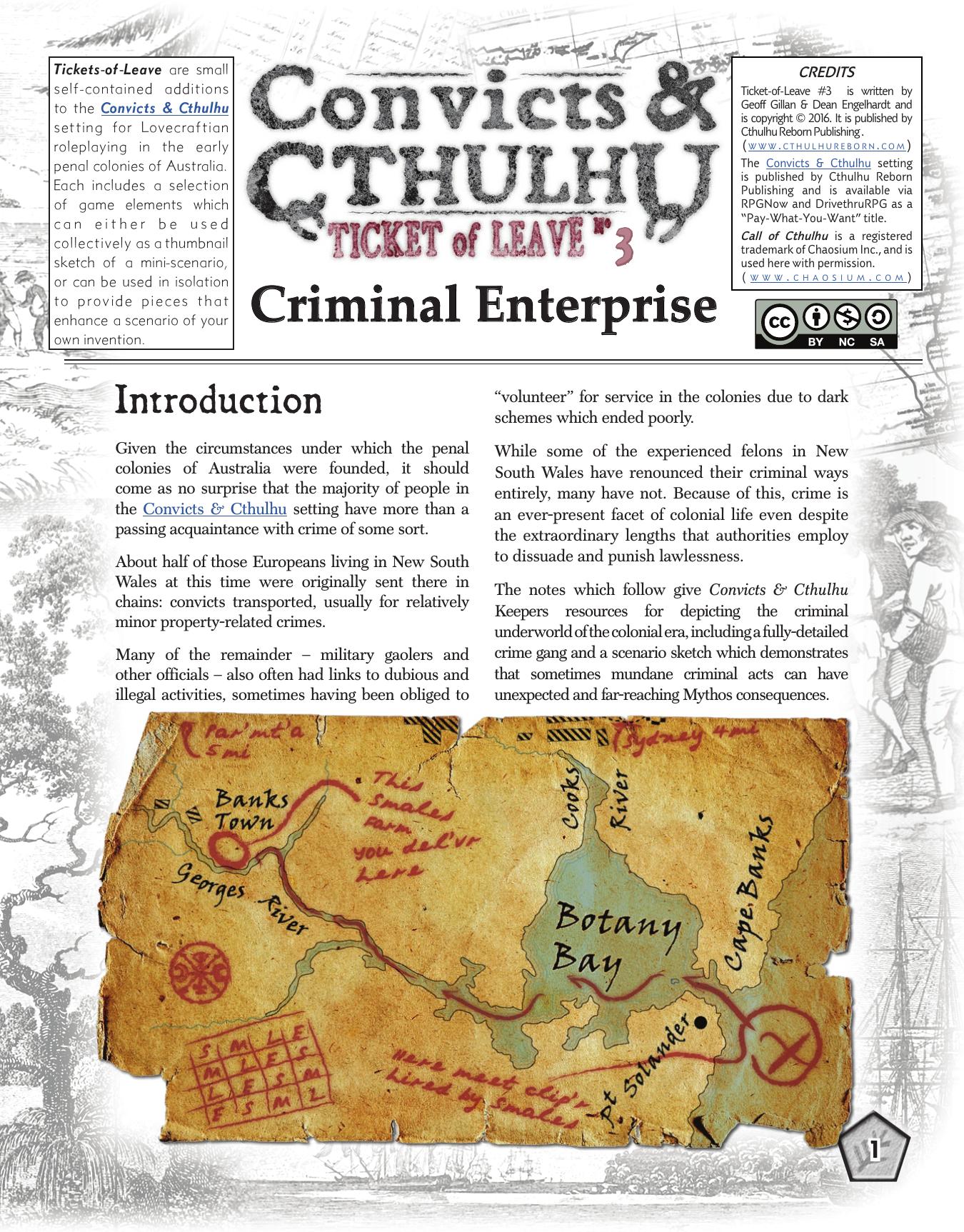 Call of Cthulhu - Convicts & Cthulhu - Ticket of Leave #03