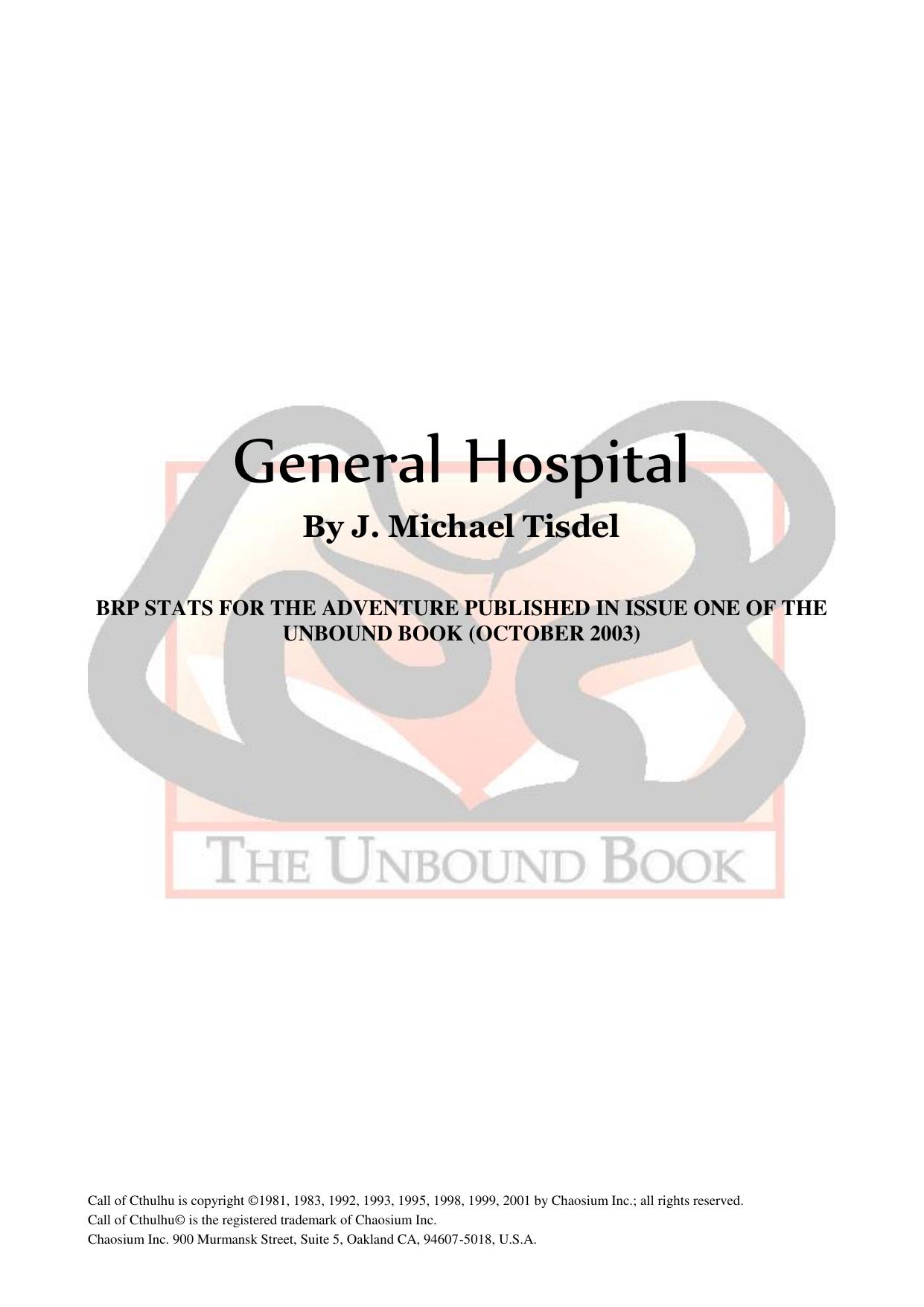 General Hospital BRP