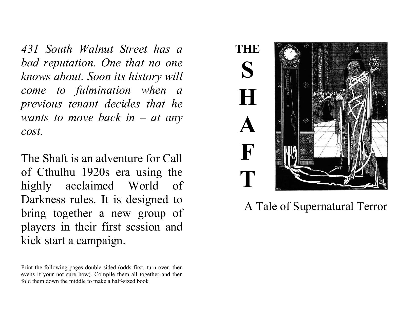 Microsoft Word - The Shaft Mini book.doc