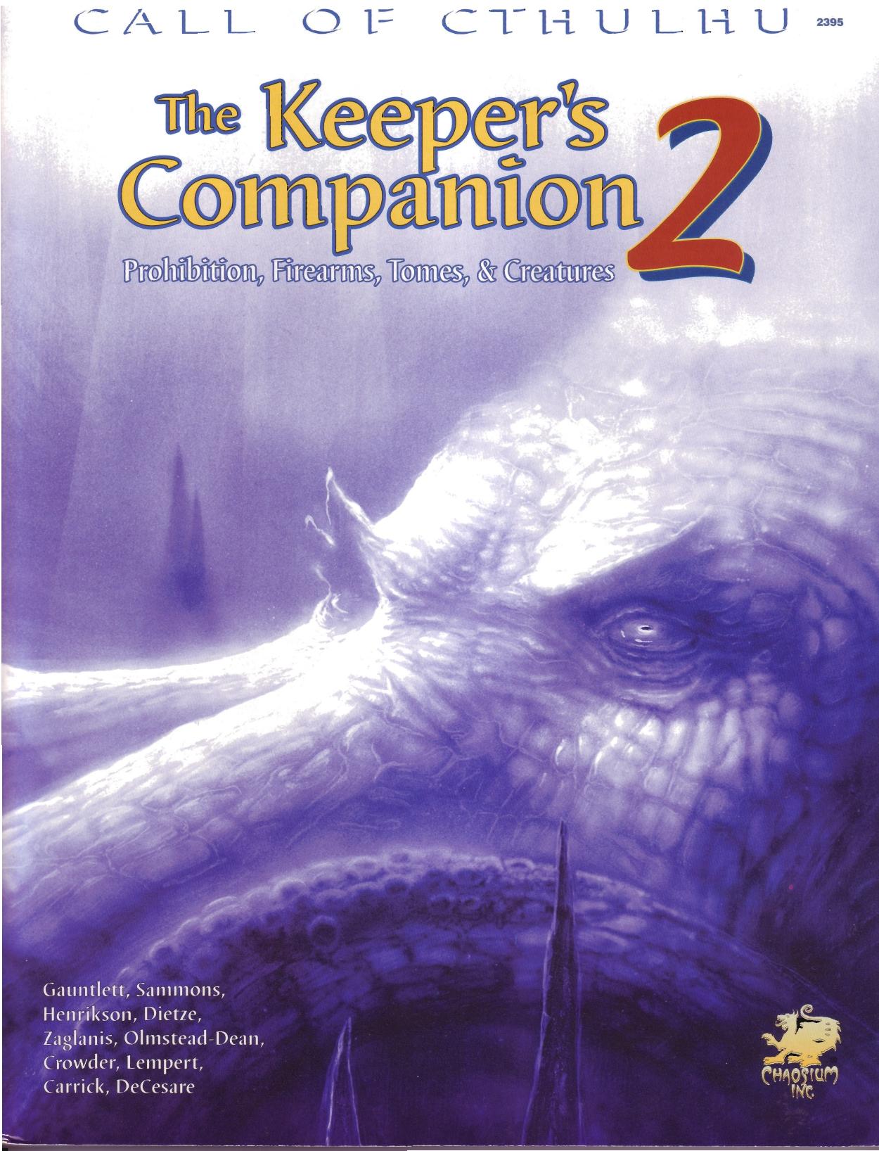 Call of Cthulhu - The Keepers Companion