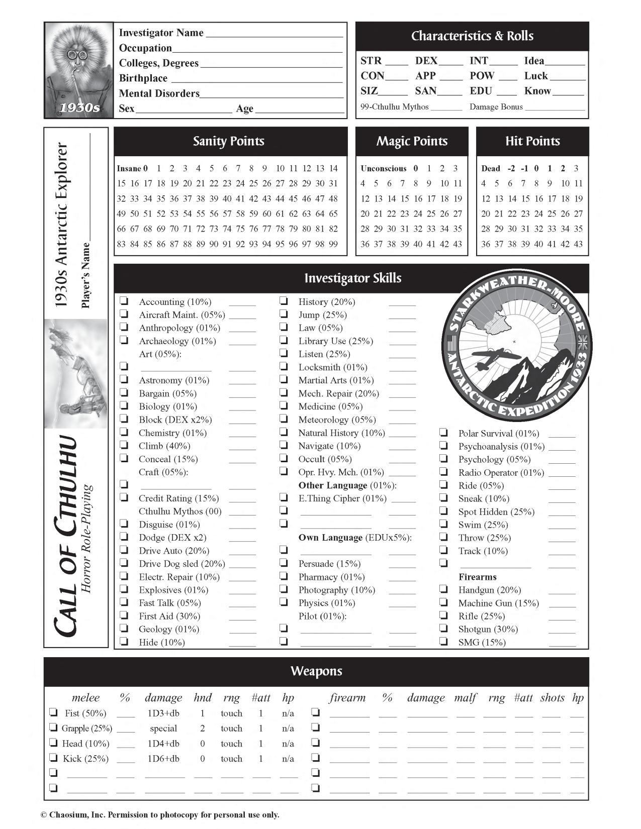 Call of Cthulhu - Beyond the Mountains of Madness