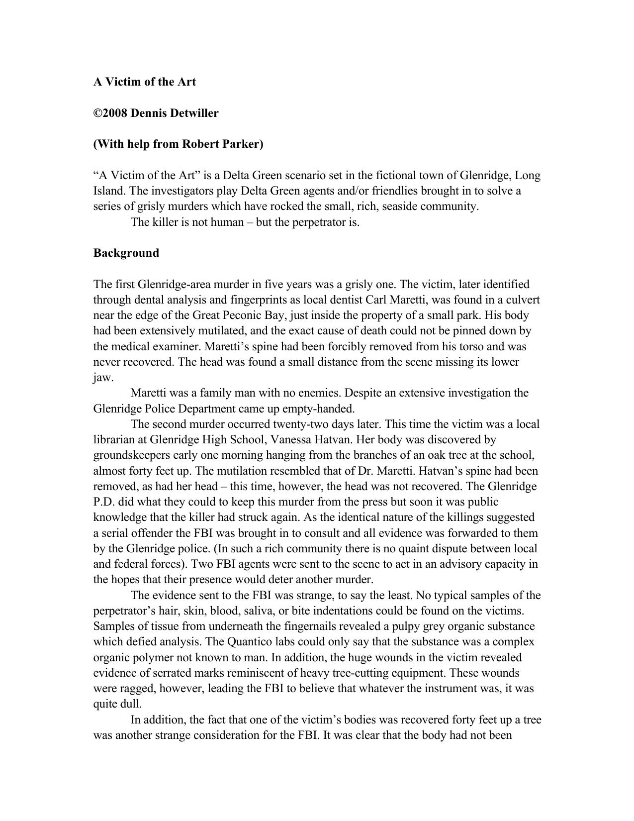 A Victim of the Art by Dennis Detwiller.doc