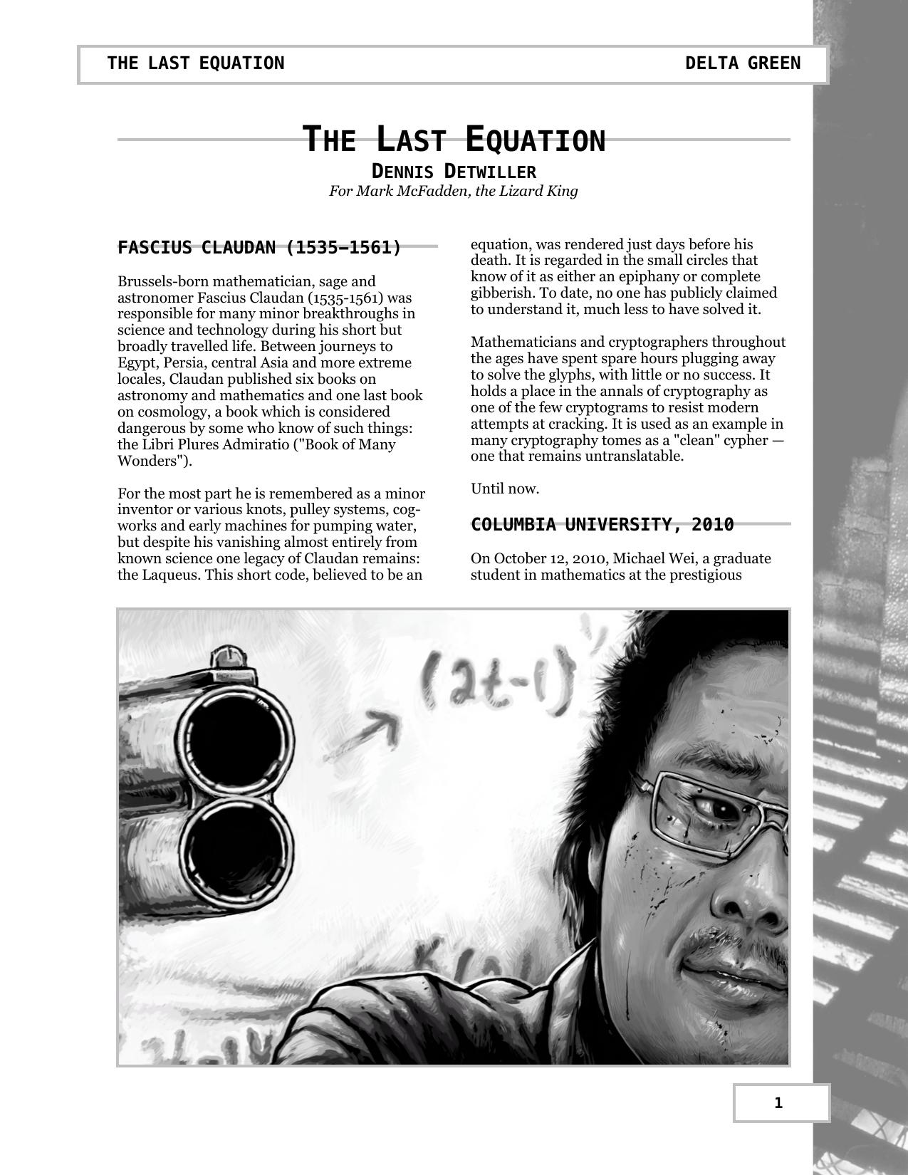 Delta Green Template