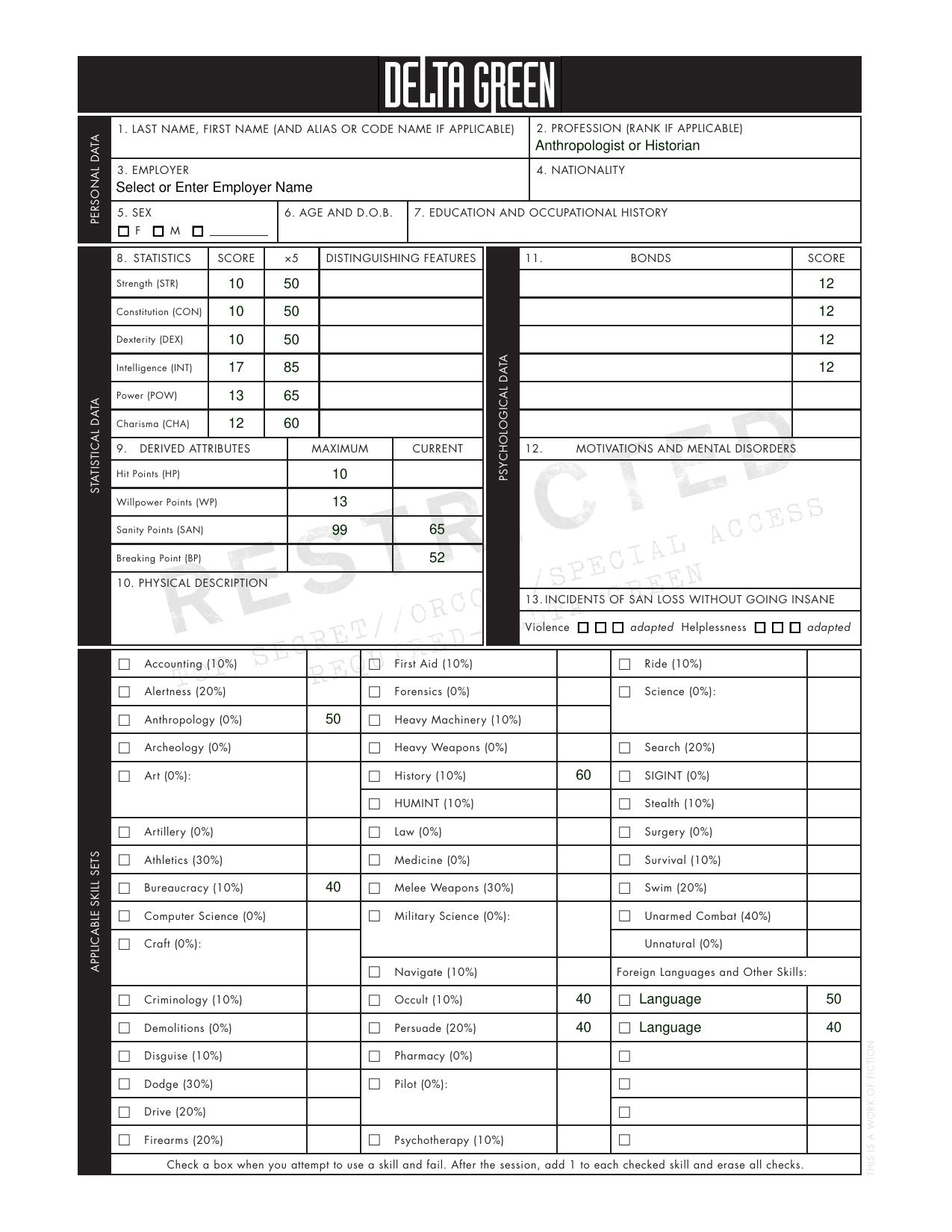 Anthropologist or Historian