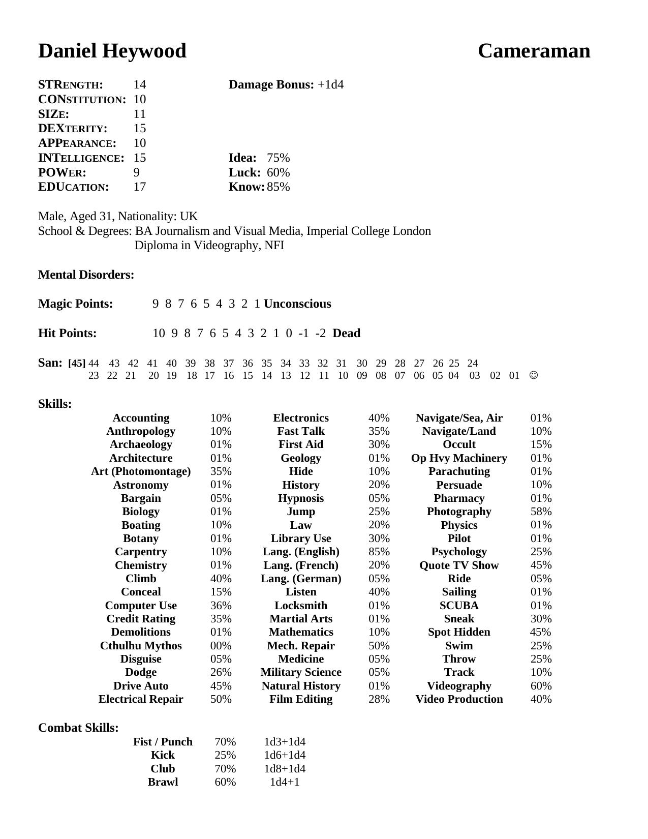 Microsoft Word - live-evil.PCs.doc