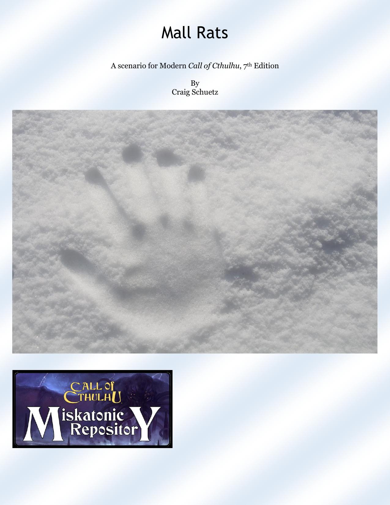 CoC - Miskatonic Repository - Modern Era