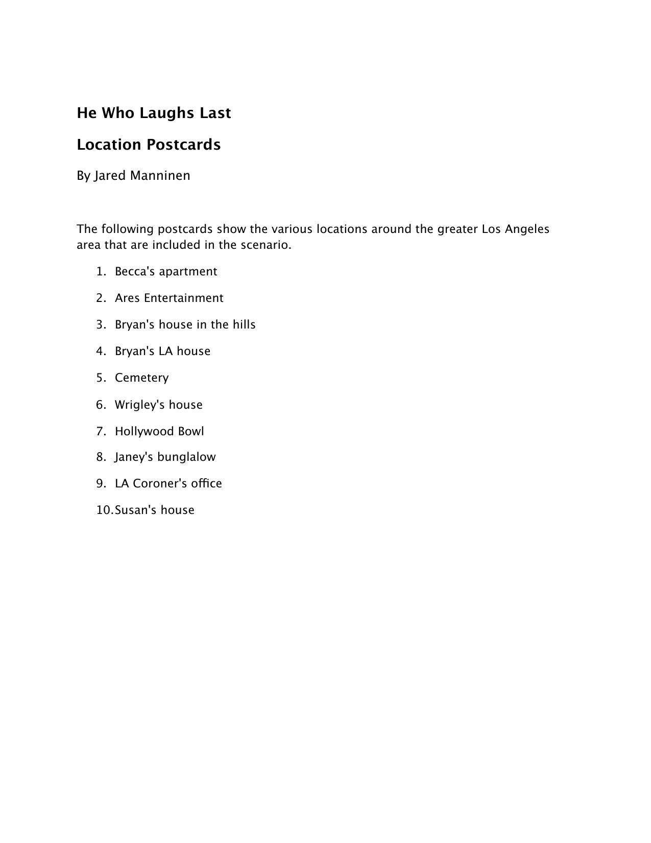 Cthulhu Dark - Adv - He Who Laughs Last - GM Kit