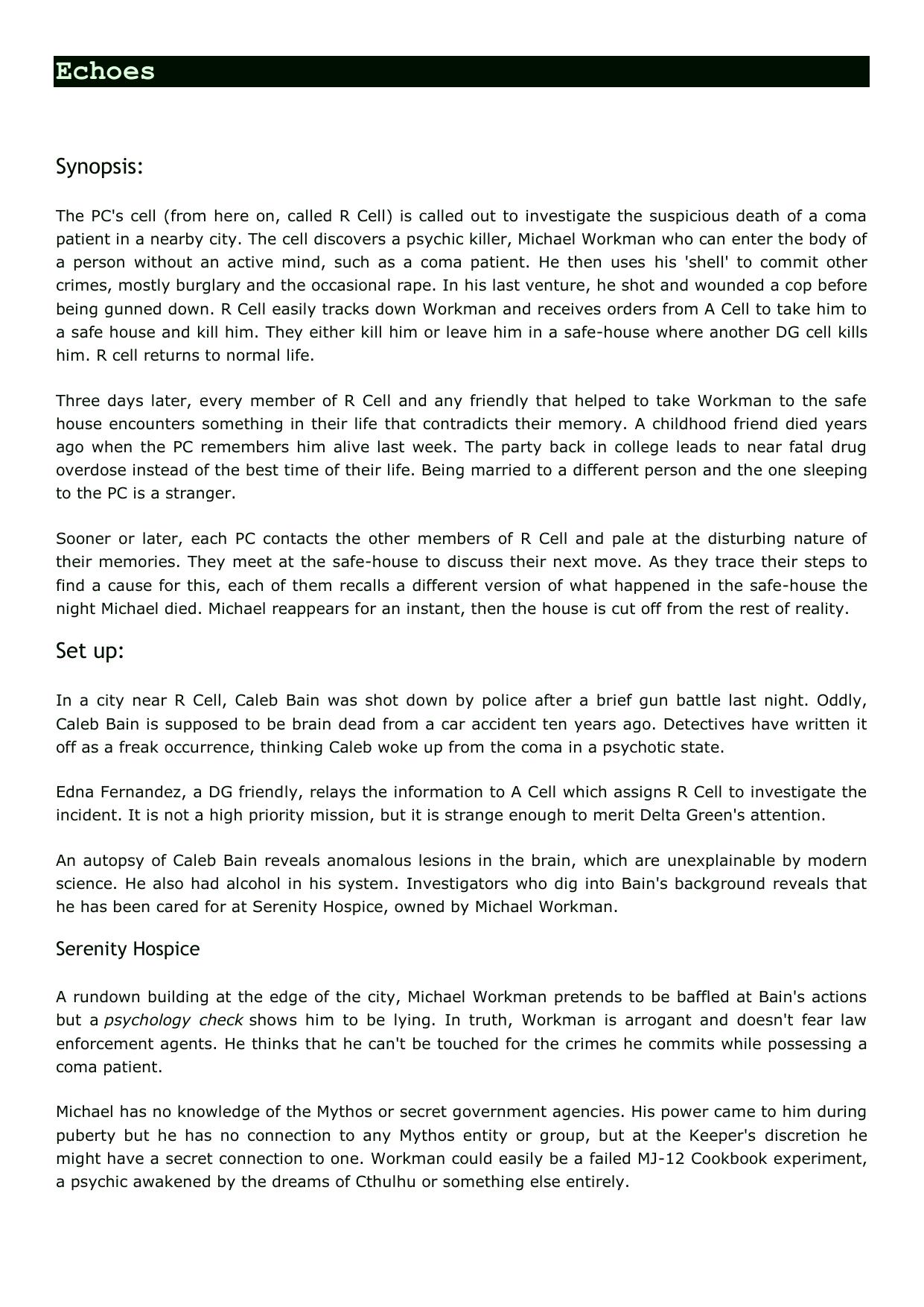 CoC - Delta Green - Adv