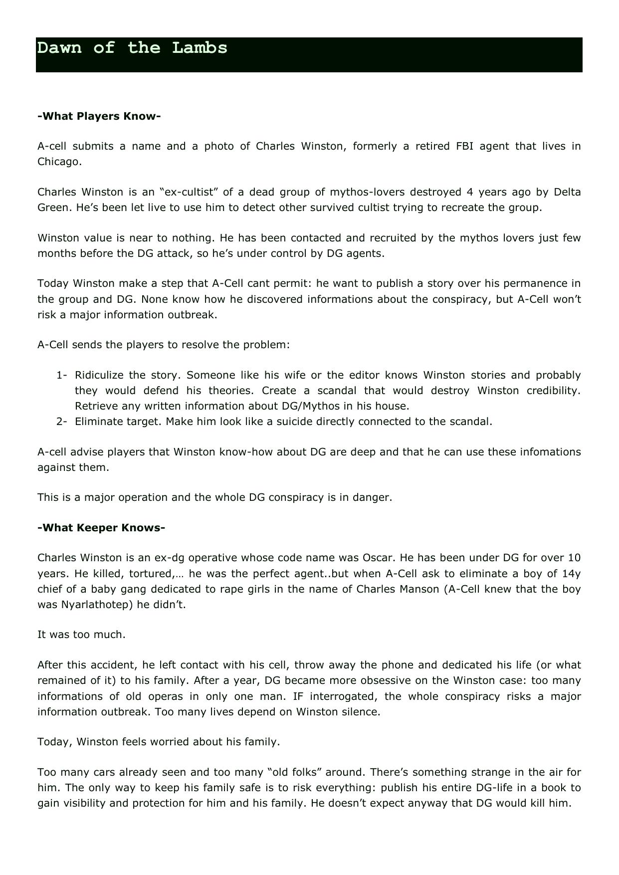 CoC - Delta Green - Adv