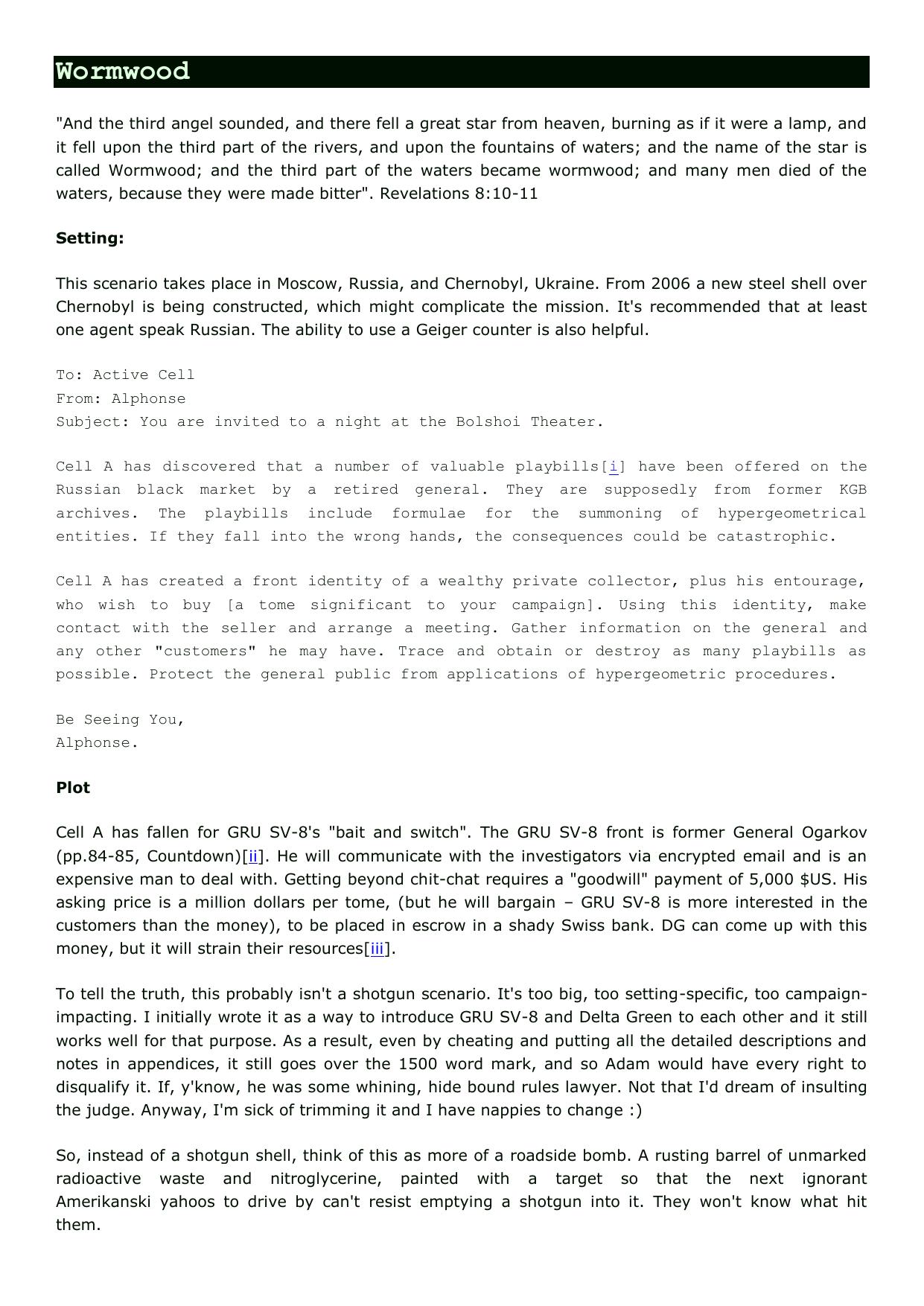 CoC - Delta Green - Adv