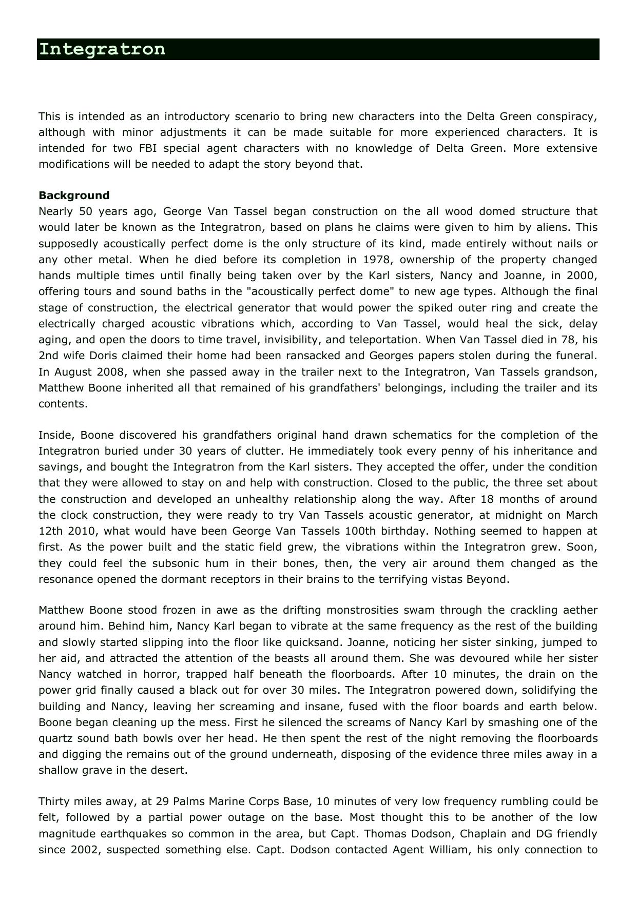 CoC - Delta Green - Adv