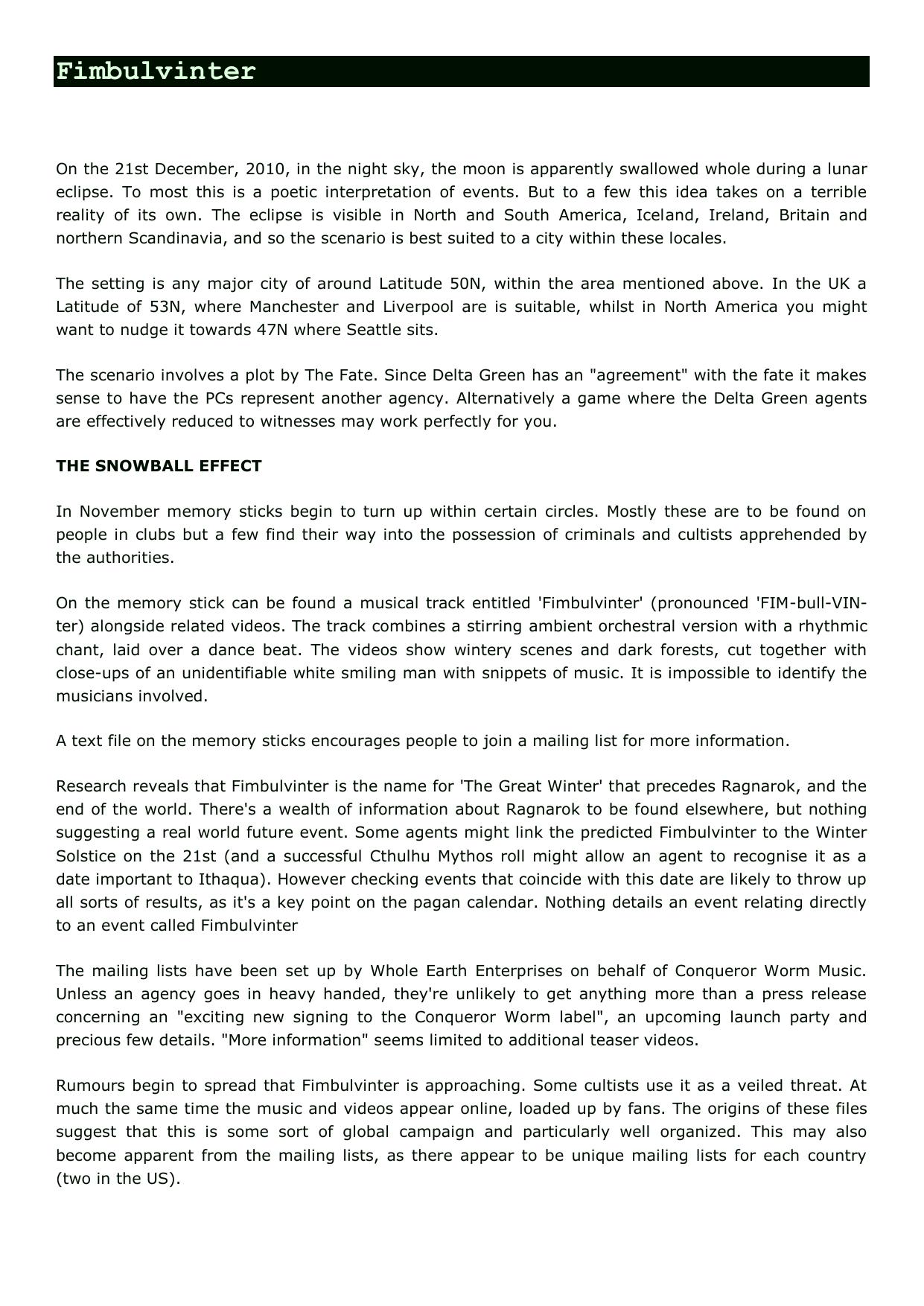 CoC - Delta Green - Adv