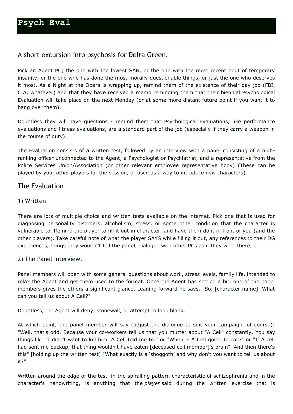 CoC - Delta Green - Adv