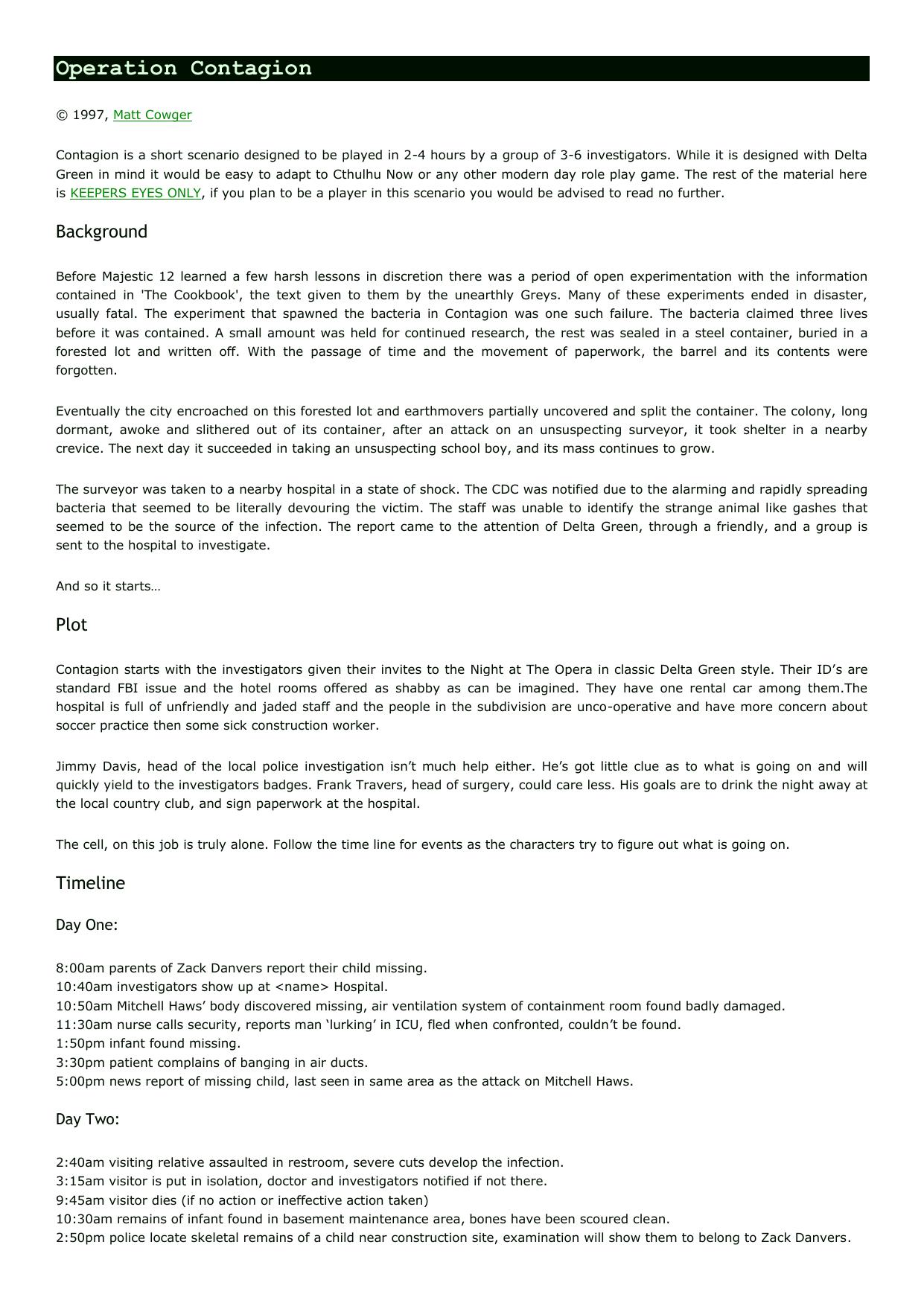 CoC - Delta Green - Adv