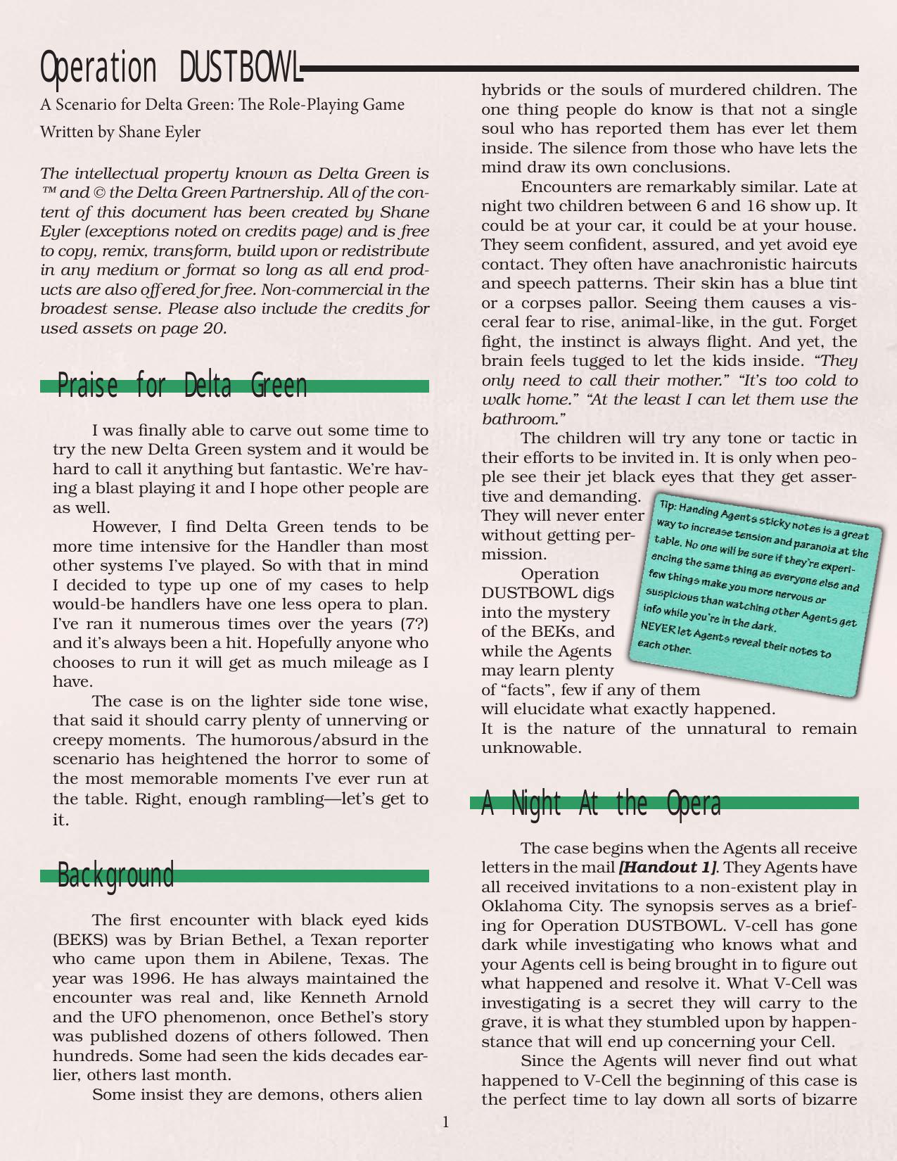 CoC - Delta Green - Adv