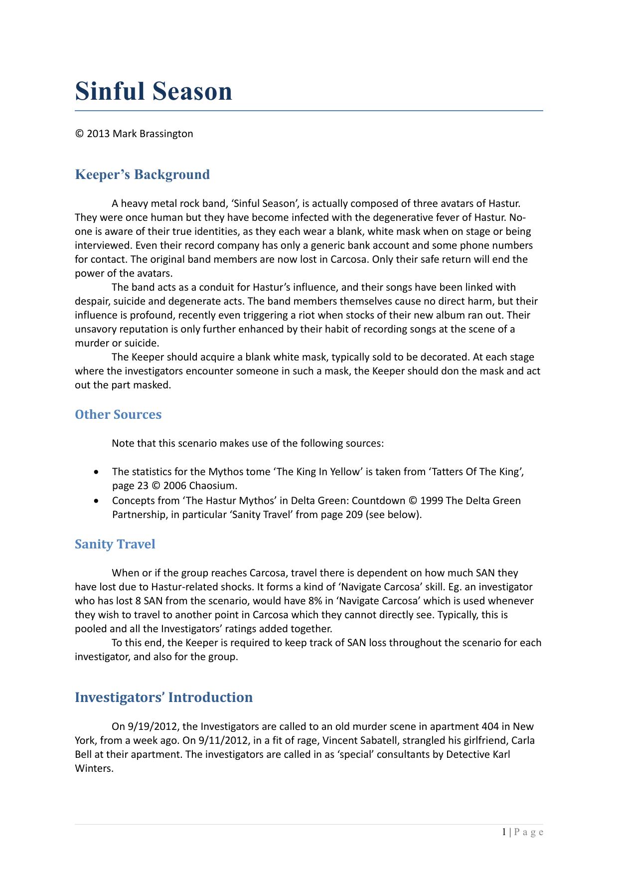 CoC - Delta Green - Adv