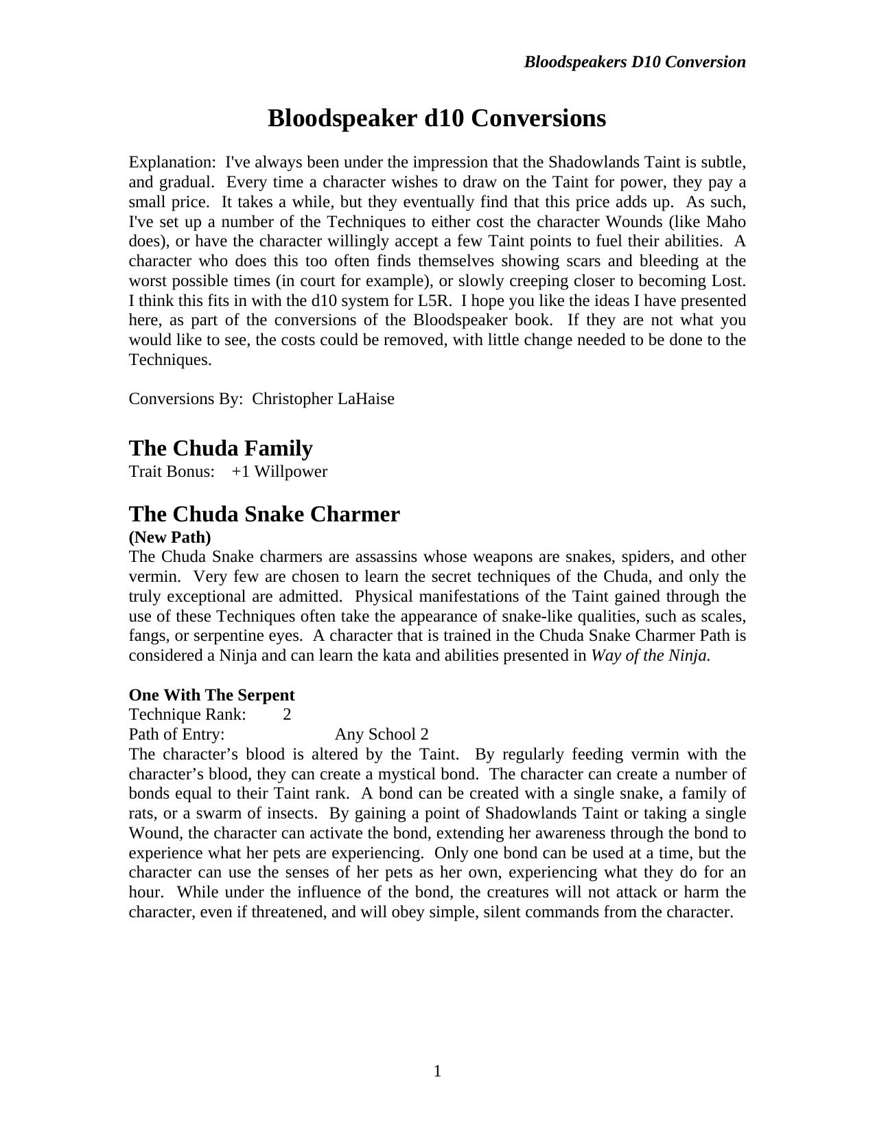 Microsoft Word - Bloodspeaker D10 Conversion.rtf