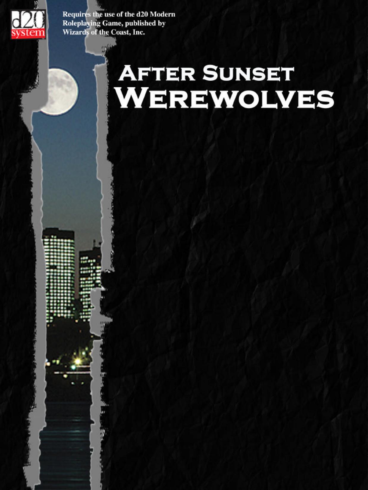 After Sunset: Werewolves