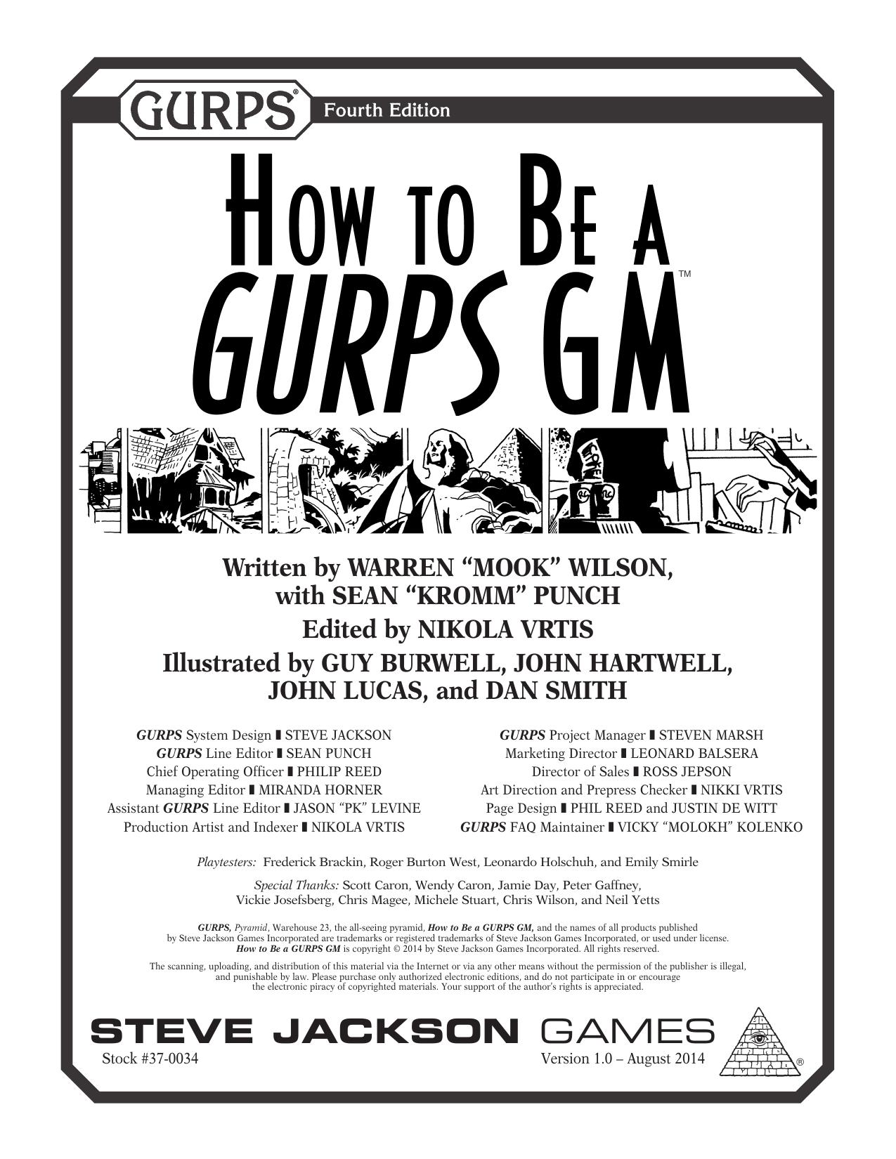 GURPS: How to be a GURPS GM