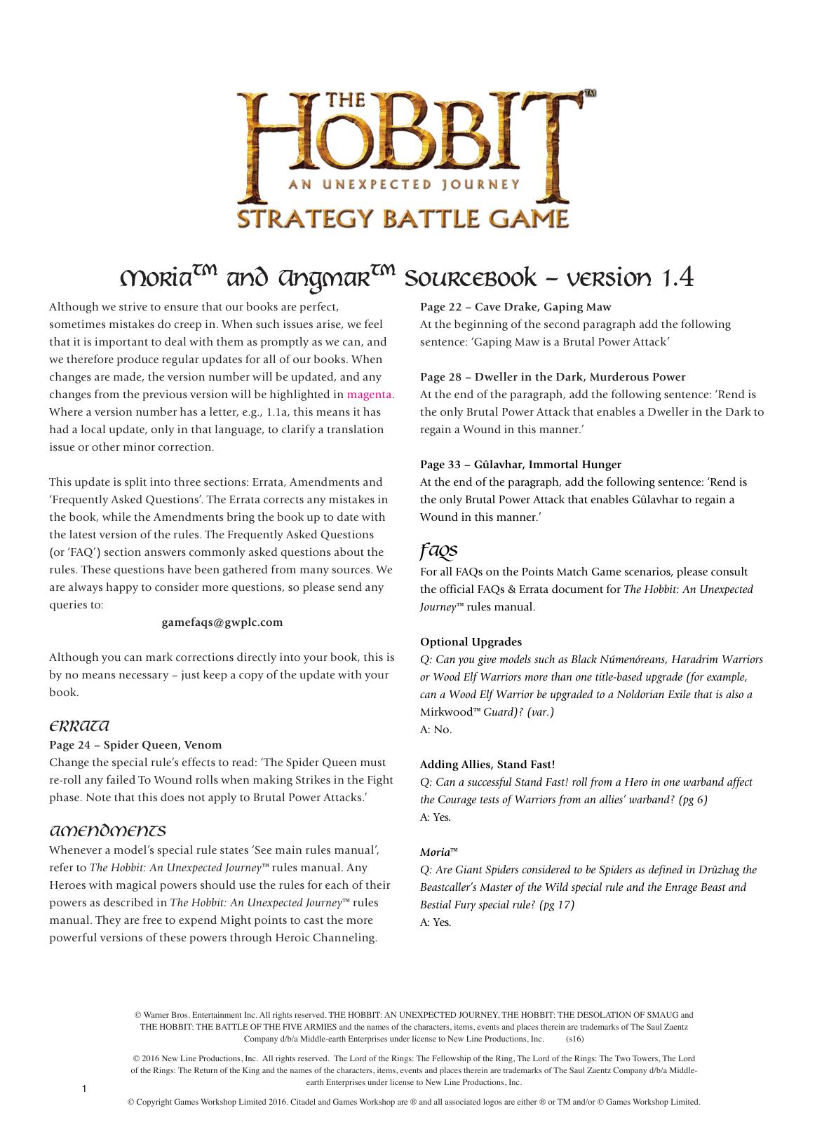 Moria and Angmar 1.4